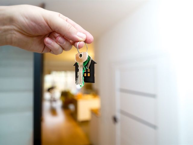 House keys for a real estate signing